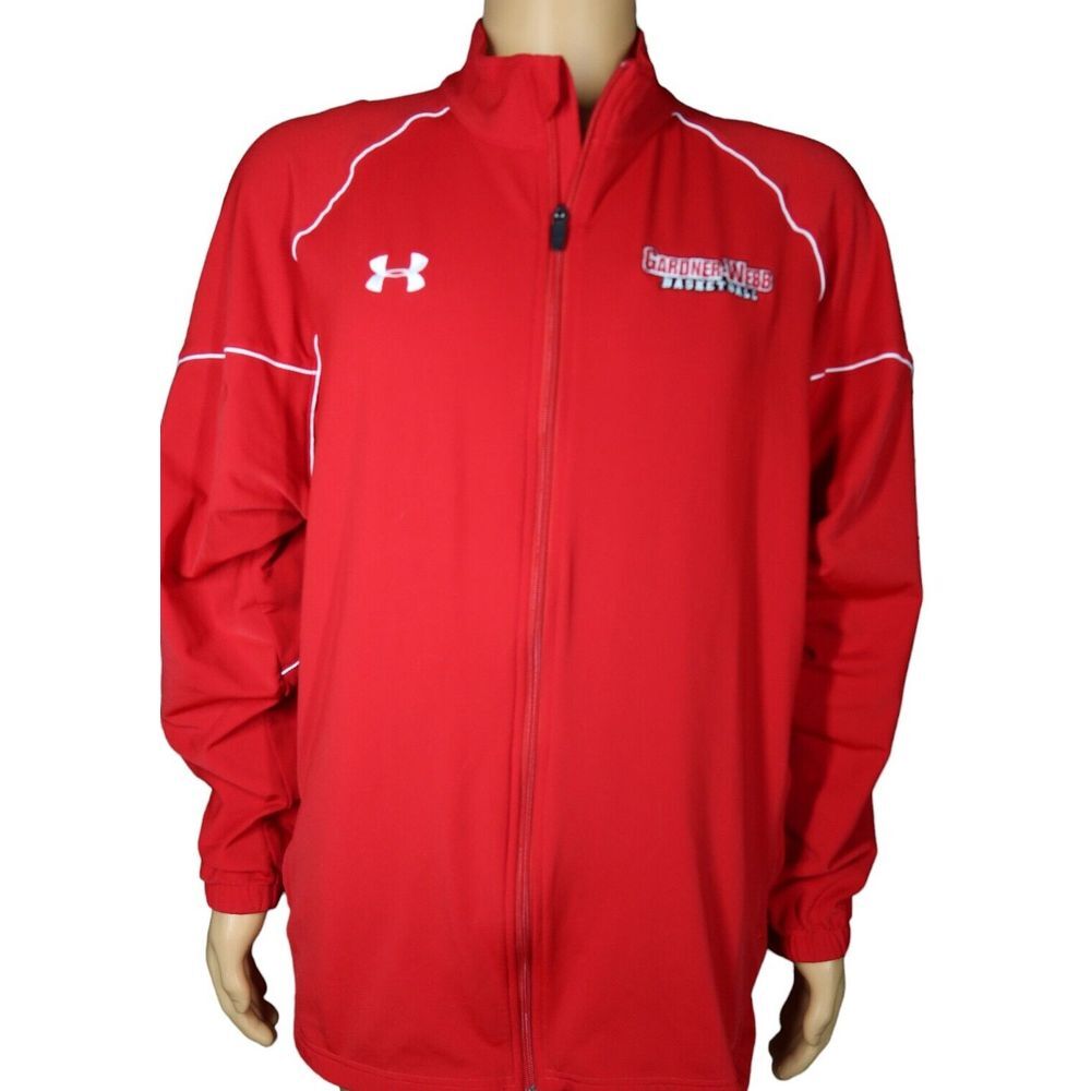 Gardner Webb University Track Jacket XL Bulldogs Baseball Red Boiling Springs NC